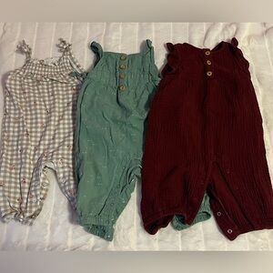Kids' Assorted Color Rompers